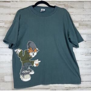 VINTAGE Top Dawg TShirt Mens Med 90s Grunge Skate Hip Hop USA Skateboard Y2K